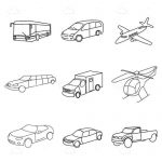 Sketched Vehicle Icon Pack